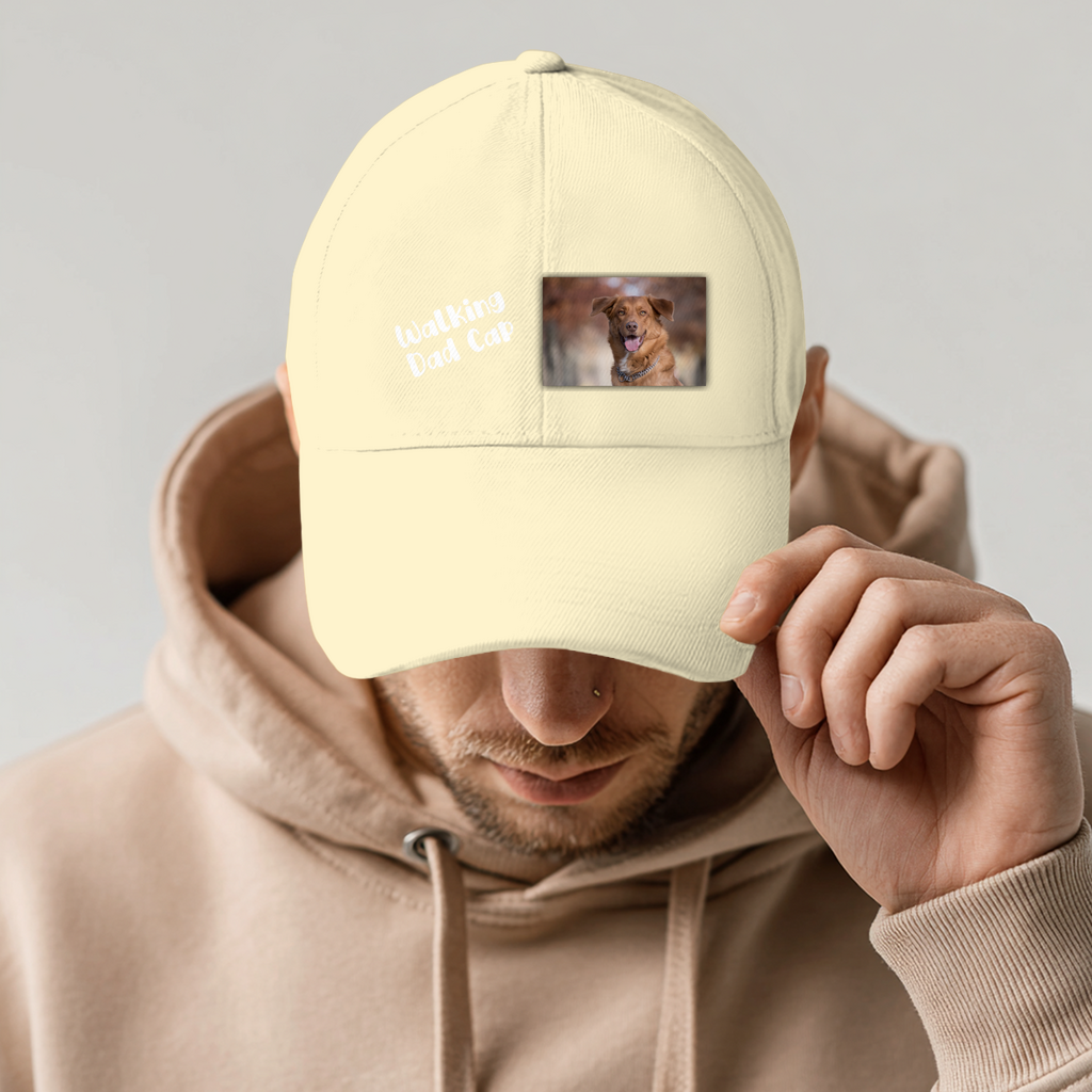 Personalisiertes Cappy: Walking Dad Cap mit Foto und Text - individuelles Cappy | Personalize Palace
