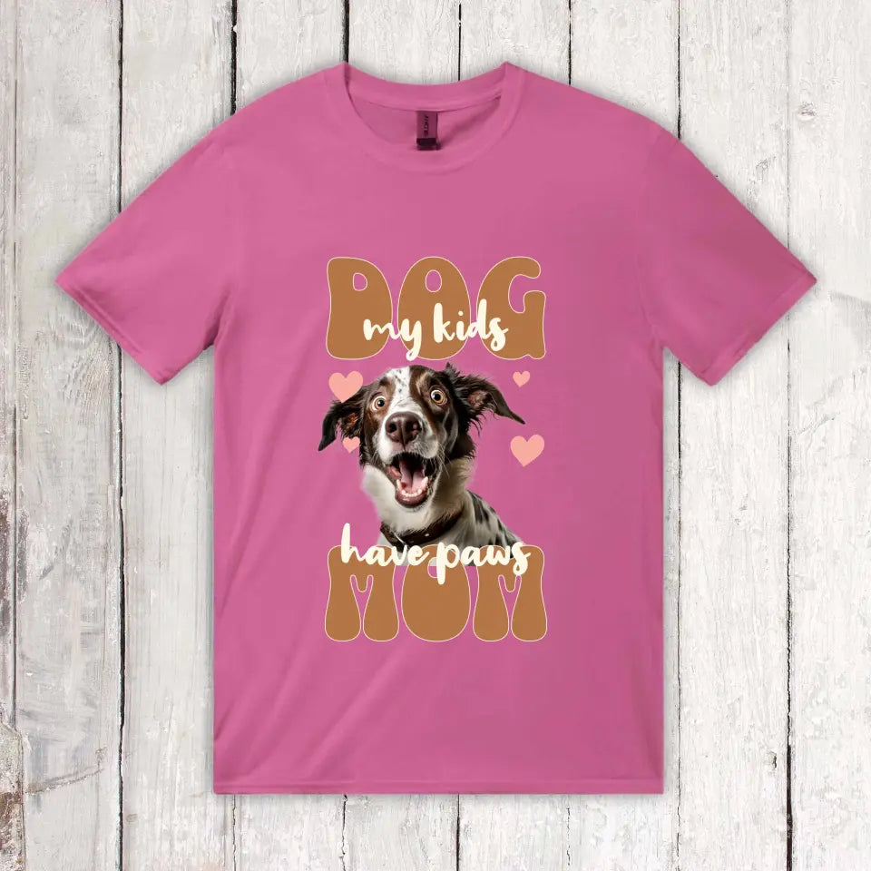 Dog Mom mit Foto - Individuelles Foto T-Shirt