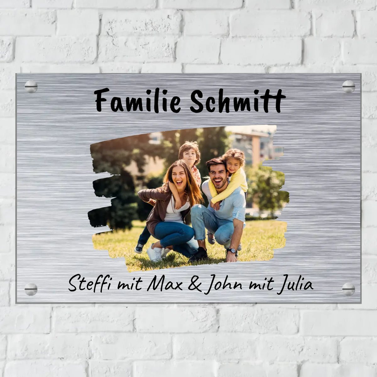 Personalisiertes Schild: Die Hände der Familie - Individuelles Türschild | Personalize Palace