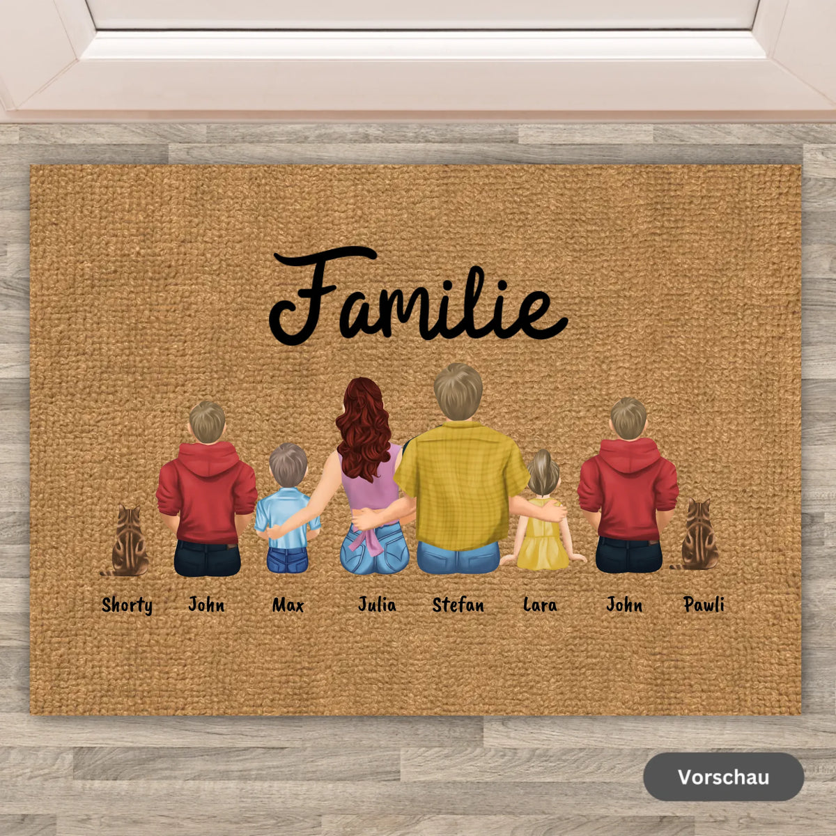 Personalisierte Fußmatte: Pferde Liebhaber Fußmatte mit Foto und Text - Individuelle Fußmatte | Personalize Palace