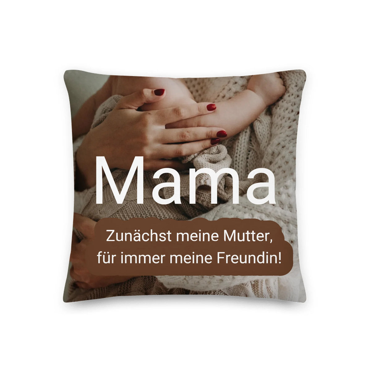 Sprüche-Kissen für Mama mit Foto und Text - individuelles Kissen | Personalize Palace