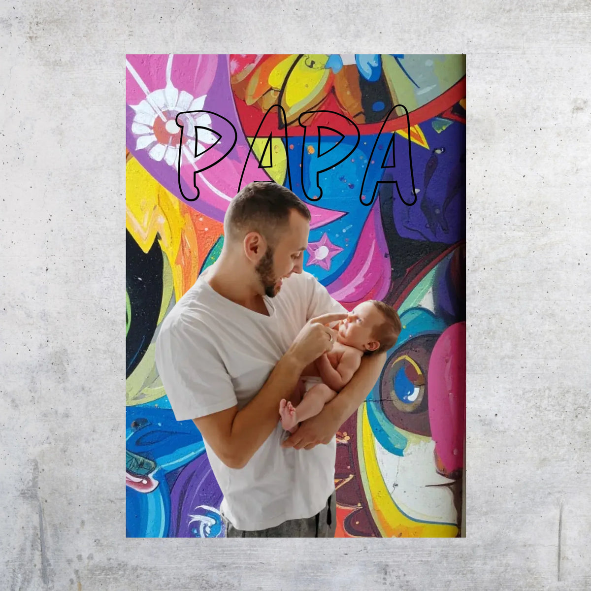 Personalisiertes Geschenk für Papa – Love Poster mit Text & Foto