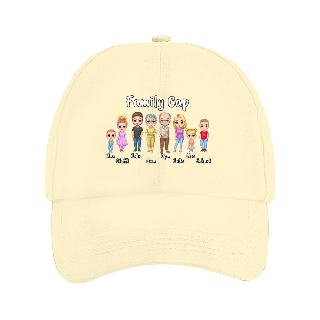 Personalisiertes Cappy: Familien Cap - individuelles Cap | Personalize Palace