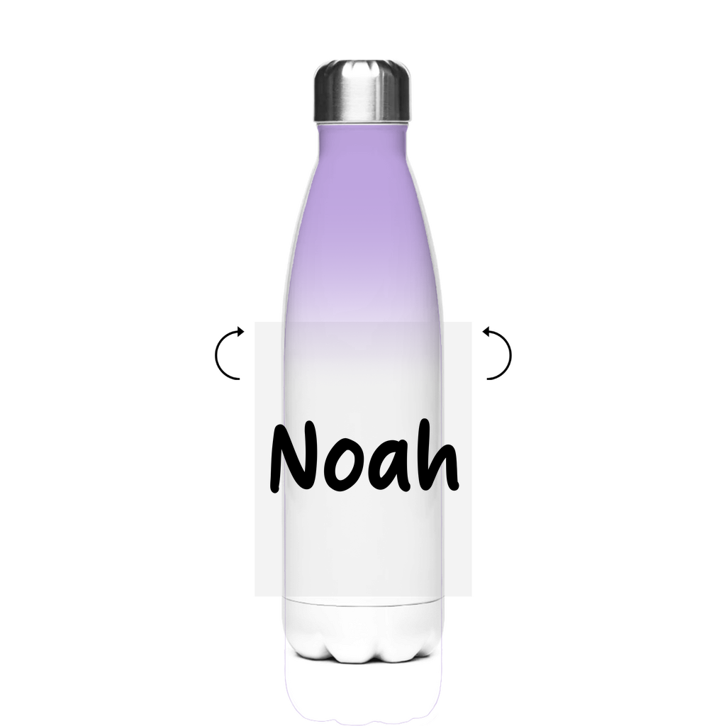 Stainless steel school water bottle "Sports car" - personalized thermos flask