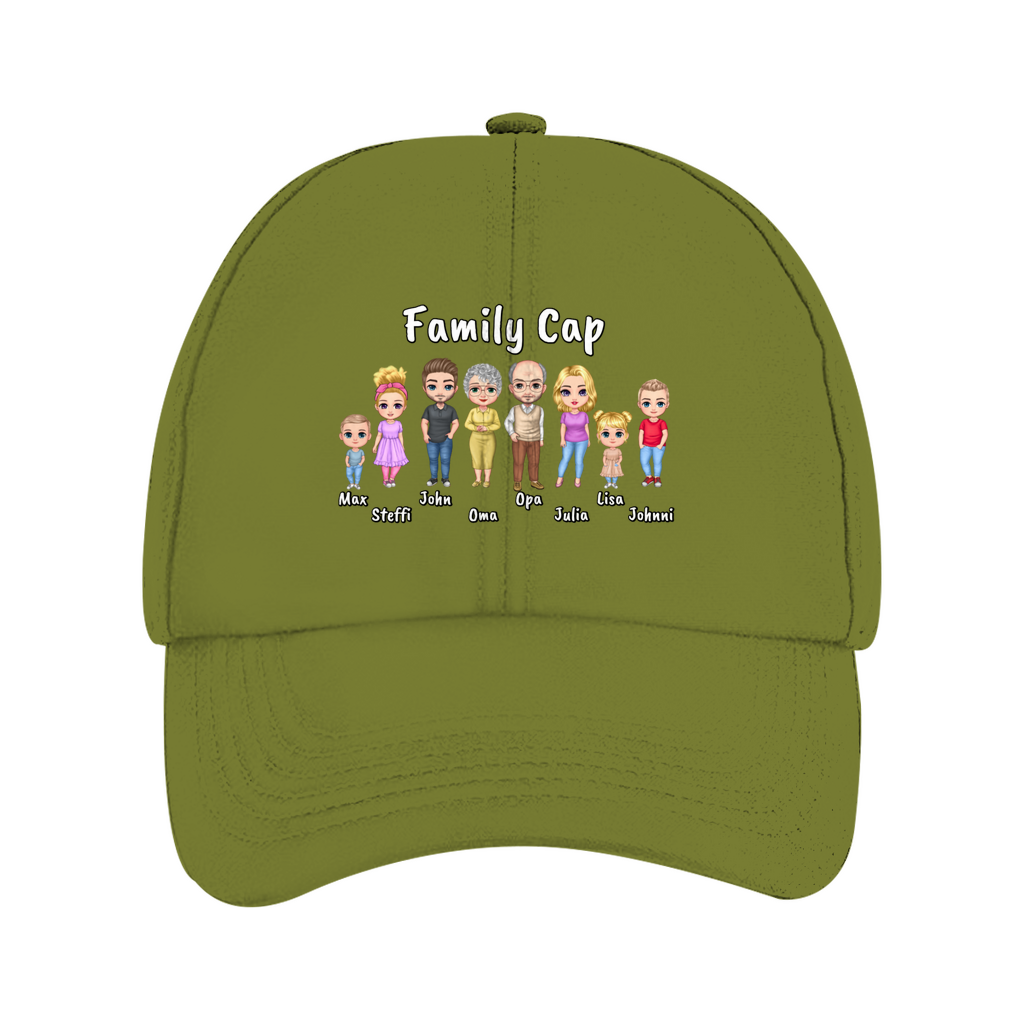 Personalisiertes Cappy: Familien Cap - individuelles Cap | Personalize Palace