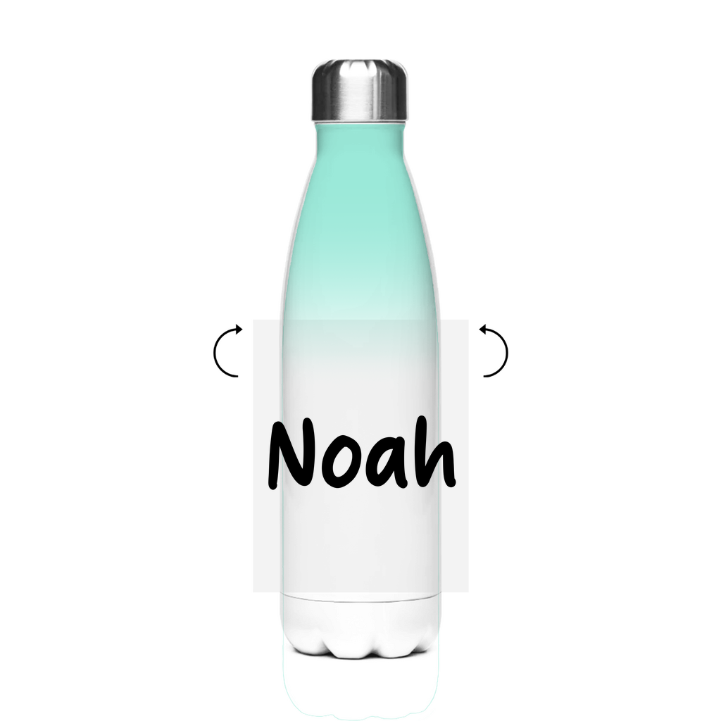 Personalisierte Tasse: Schultrinkflasche "Sportwagen" aus Edelstahl - individuelle Thermoflasche | Personalize Palace