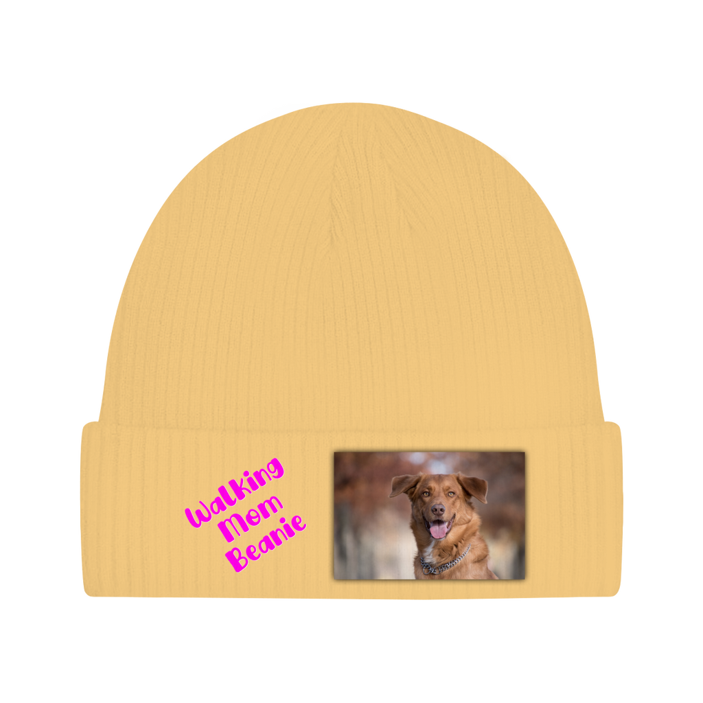 Personalisierte Mütze: Walking Mom Beanie - individuelle Strickmütze | Personalize Palace