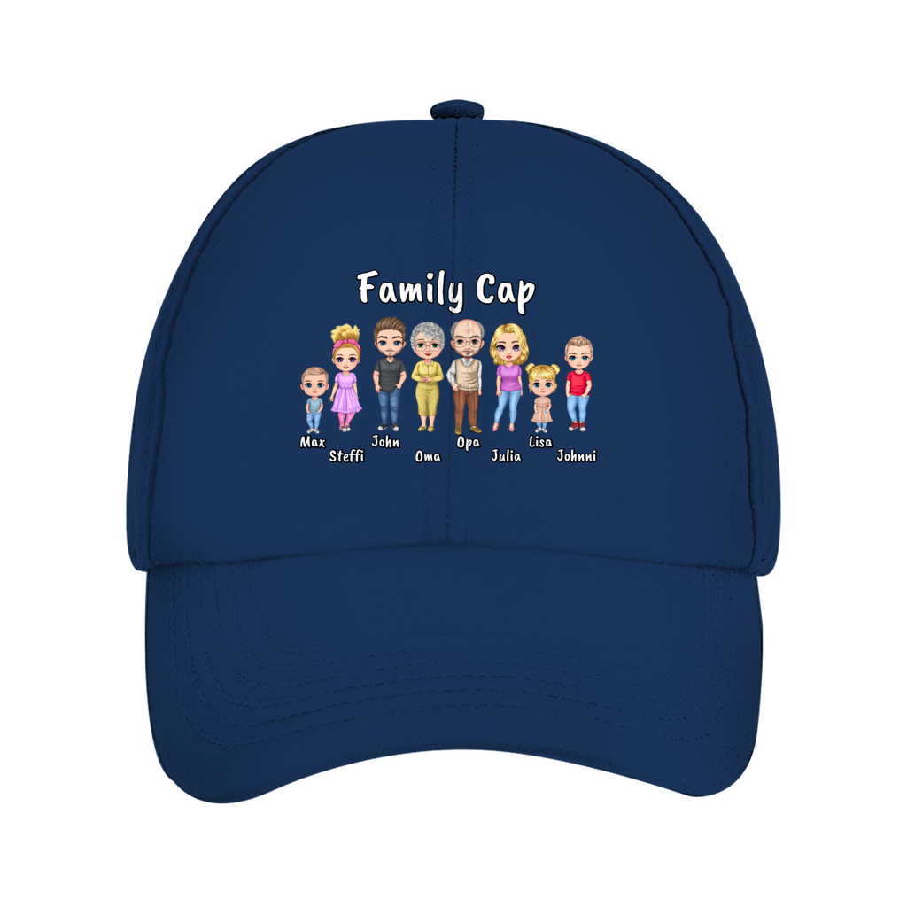Personalisiertes Cappy: Familien Cap - individuelles Cap | Personalize Palace