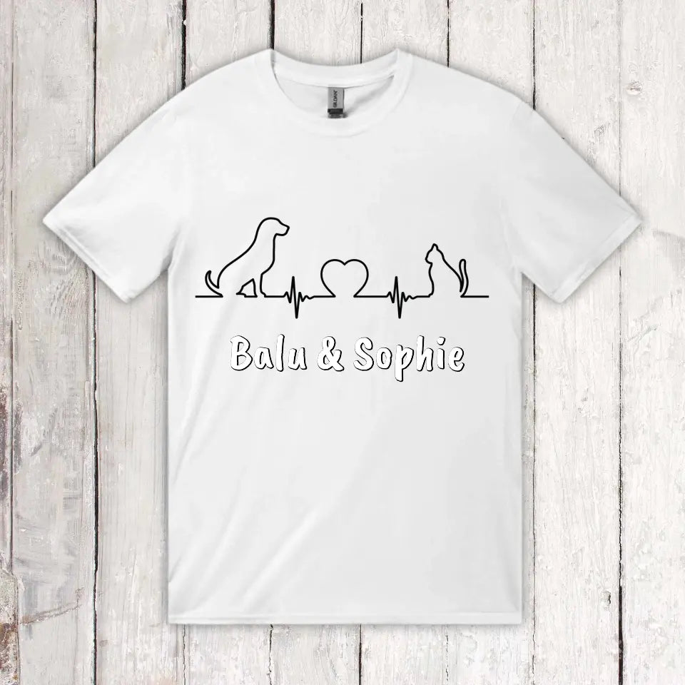 Heartbeat for Animals - Personalized T-Shirt 