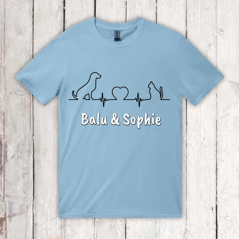 Heartbeat for Animals - Personalized T-Shirt 