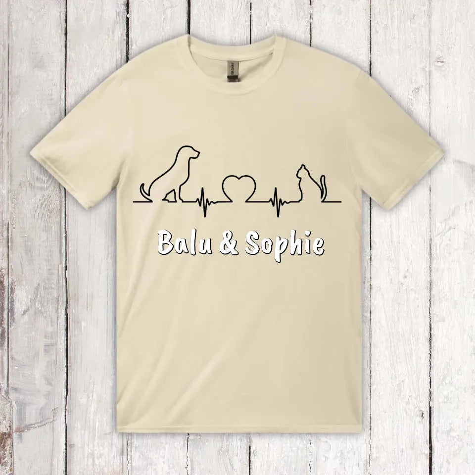Heartbeat for Animals - Personalized T-Shirt 