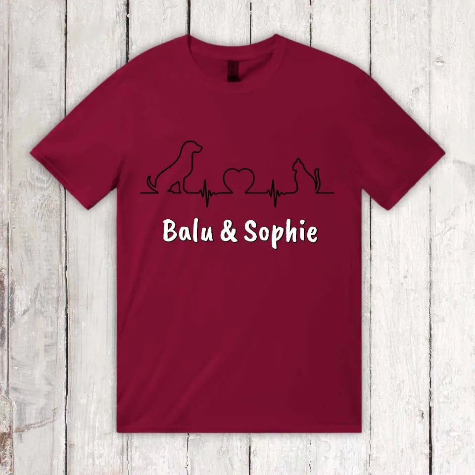 Heartbeat for Animals - Personalized T-Shirt 