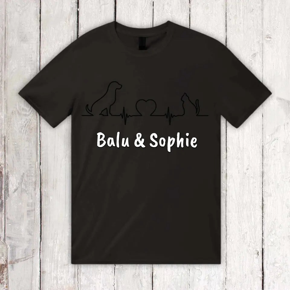 Heartbeat for Animals - Personalized T-Shirt 