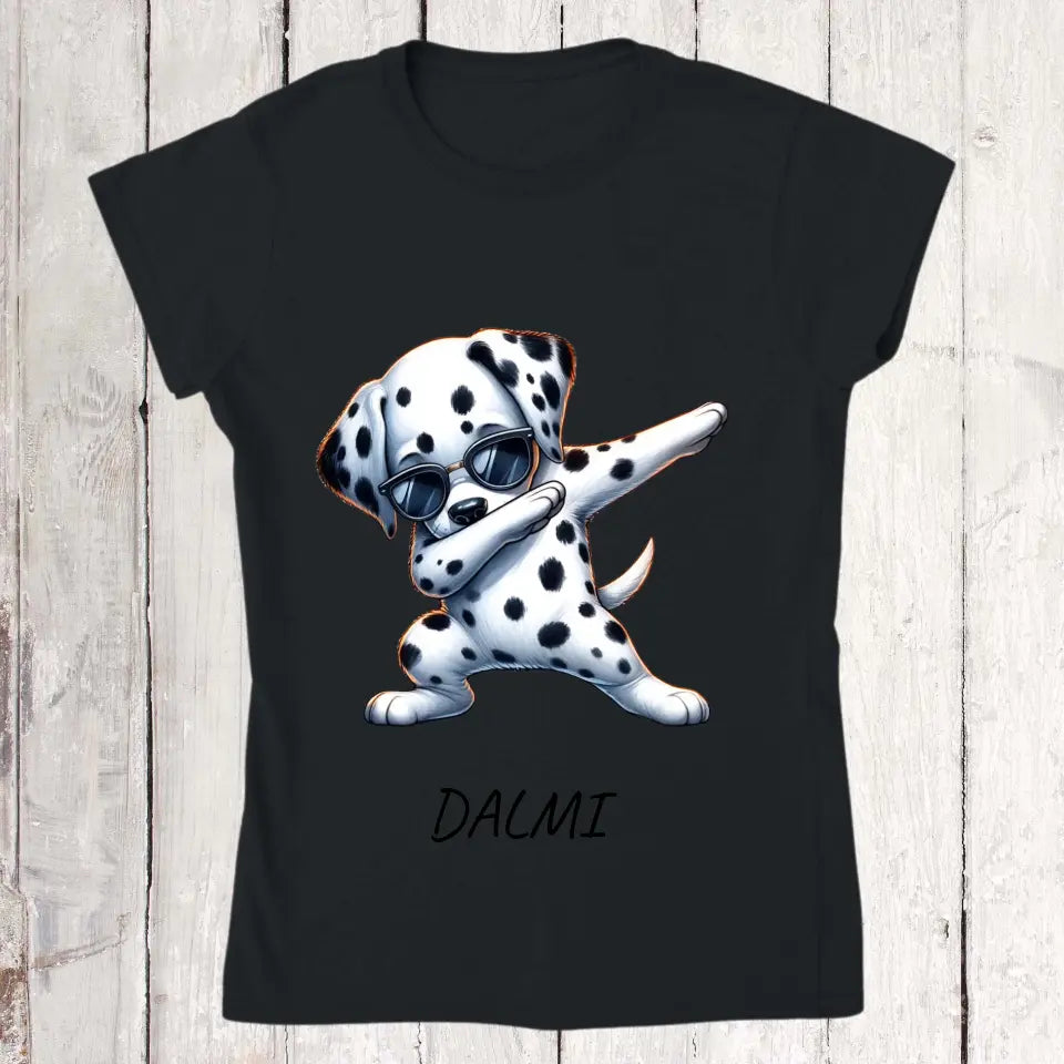 Dabbing Dog or Cat - Personalized Adult T-Shirt 