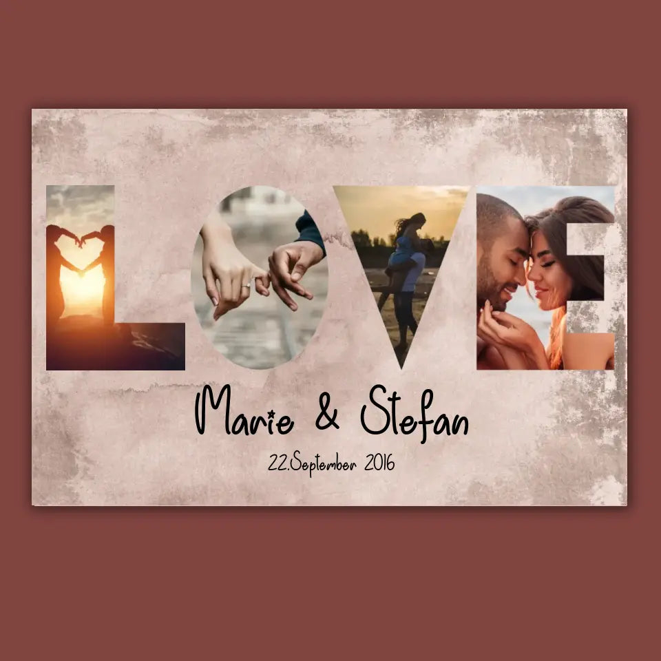Mein Happy End (an sie oder ihn) - Paar-Leinwand
