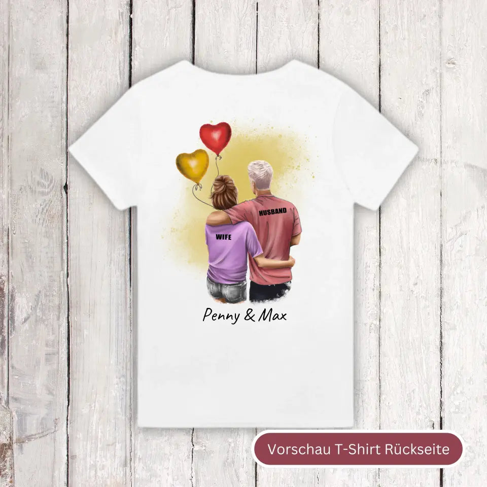 Personalisiertes T-Shirt: Couple T-Shirt - Individuelles T-Shirt | Personalize Palace