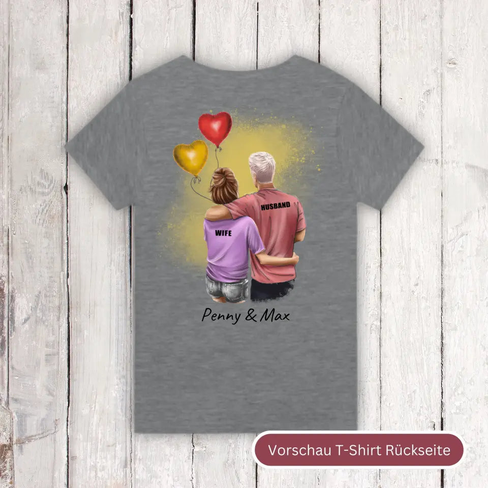 Personalisiertes T-Shirt: Couple T-Shirt - Individuelles T-Shirt | Personalize Palace