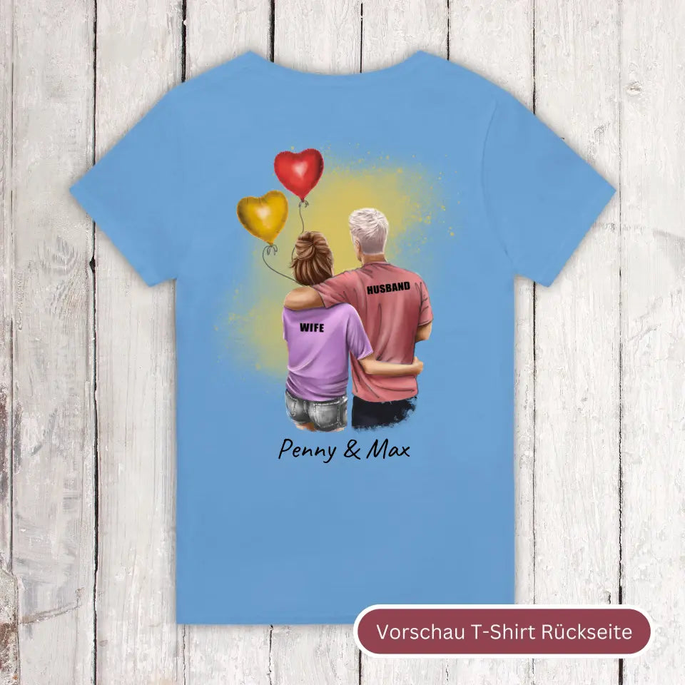 Personalisiertes T-Shirt: Couple T-Shirt - Individuelles T-Shirt | Personalize Palace