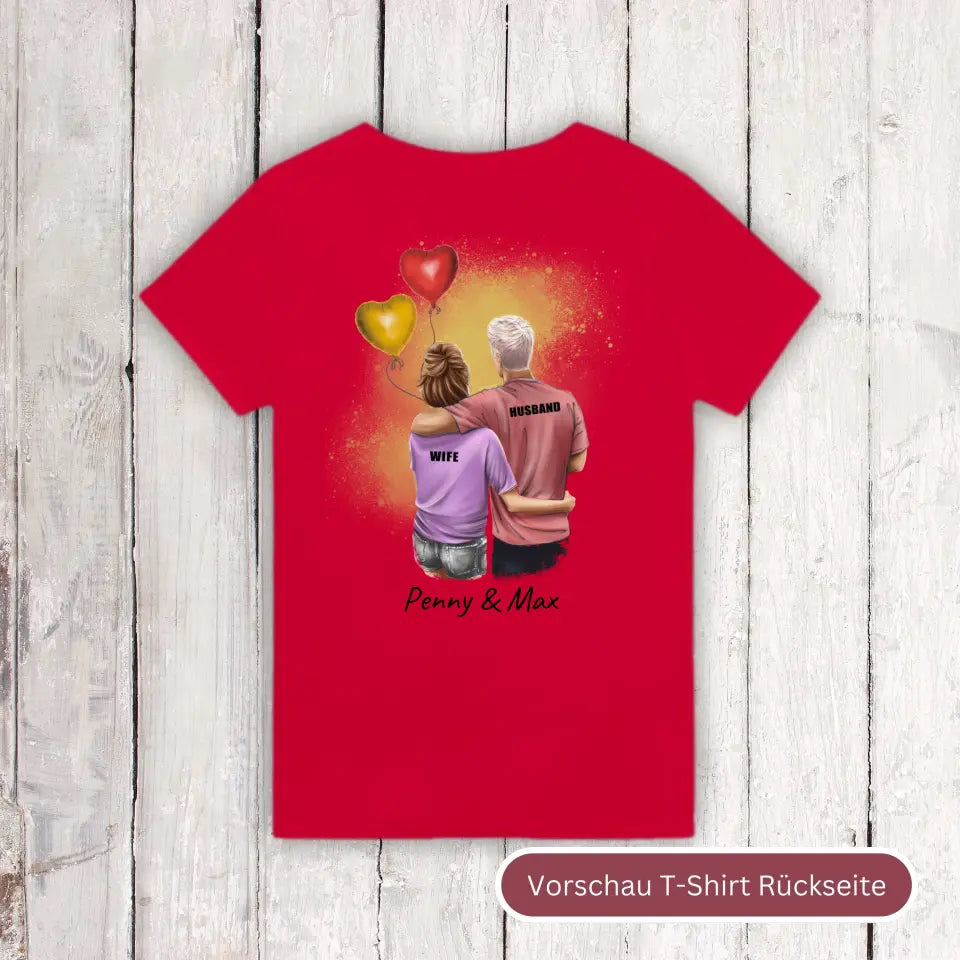 Personalisiertes T-Shirt: Couple T-Shirt - Individuelles T-Shirt | Personalize Palace