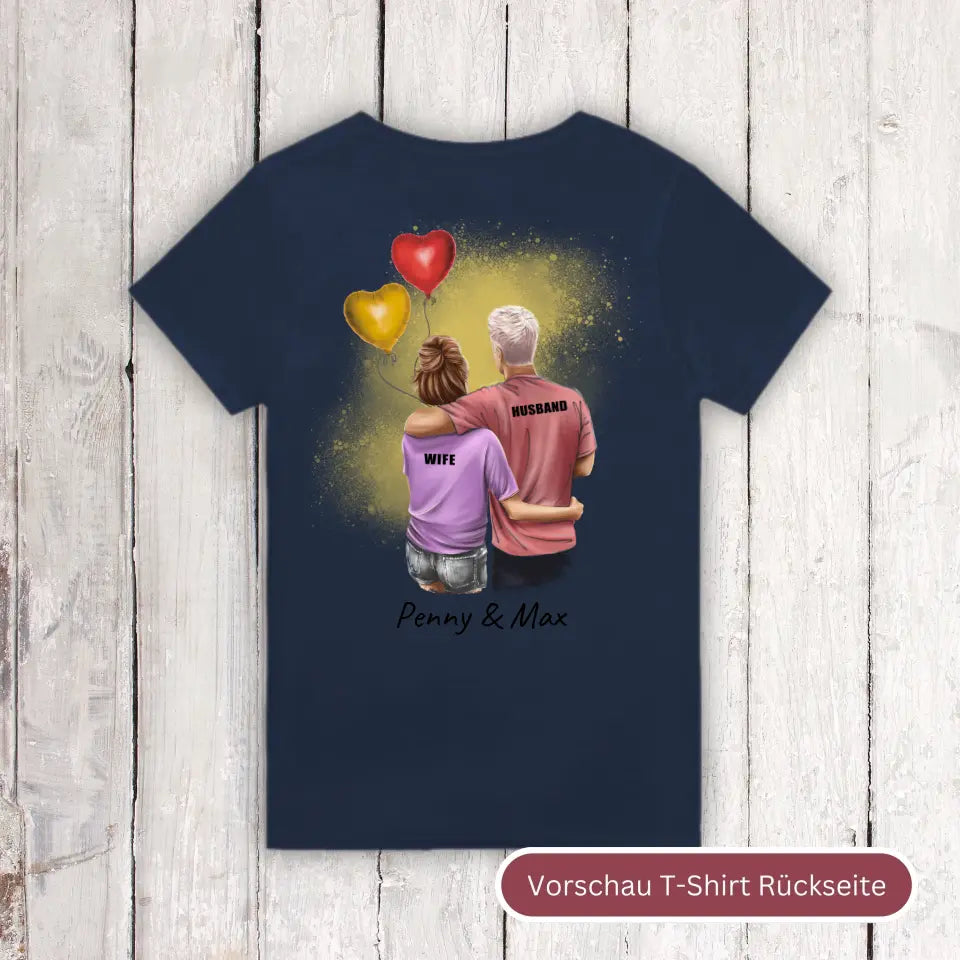 Personalisiertes T-Shirt: Couple T-Shirt - Individuelles T-Shirt | Personalize Palace