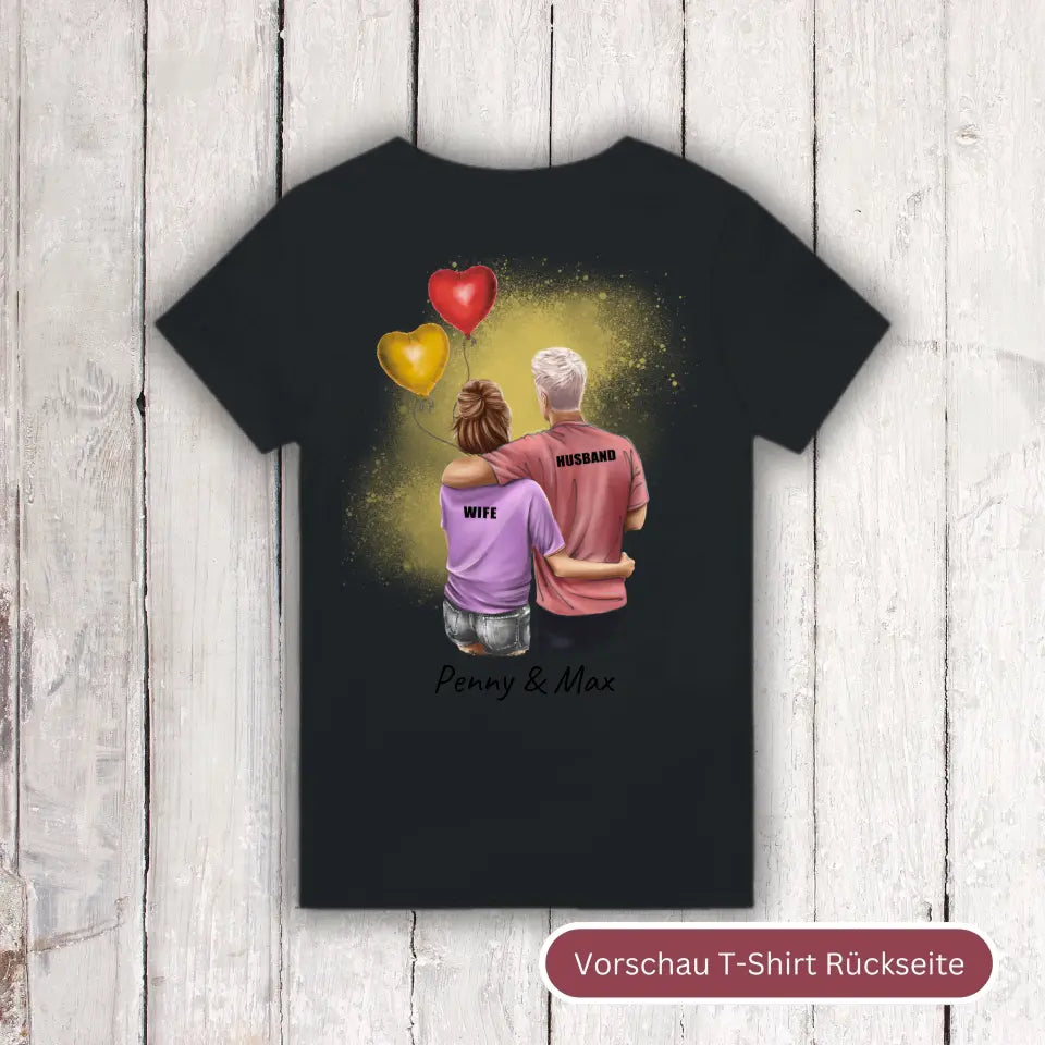 Personalisiertes T-Shirt: Couple T-Shirt - Individuelles T-Shirt | Personalize Palace