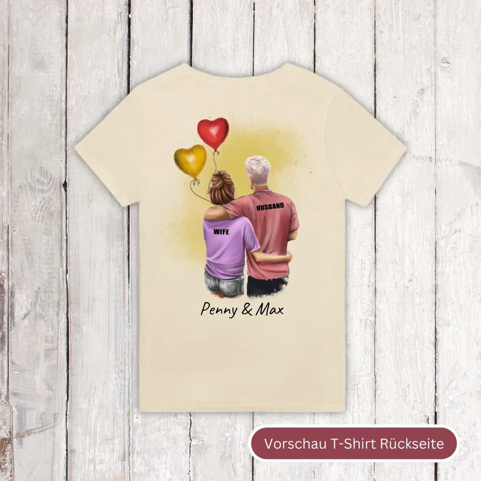 Personalisiertes T-Shirt: Couple T-Shirt - Individuelles T-Shirt | Personalize Palace