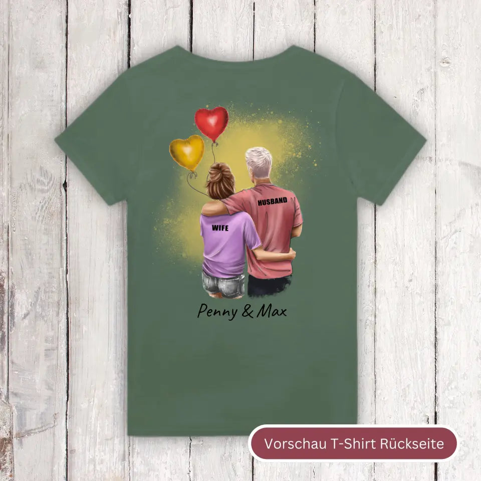 Personalisiertes T-Shirt: Couple T-Shirt - Individuelles T-Shirt | Personalize Palace