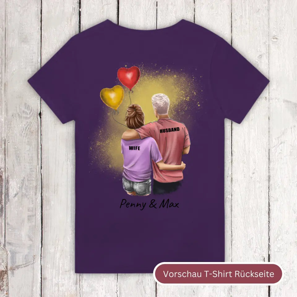 Personalisiertes T-Shirt: Couple T-Shirt - Individuelles T-Shirt | Personalize Palace