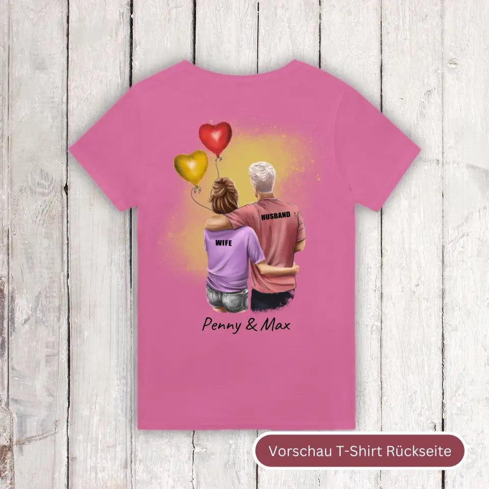 Personalisiertes T-Shirt: Couple T-Shirt - Individuelles T-Shirt | Personalize Palace