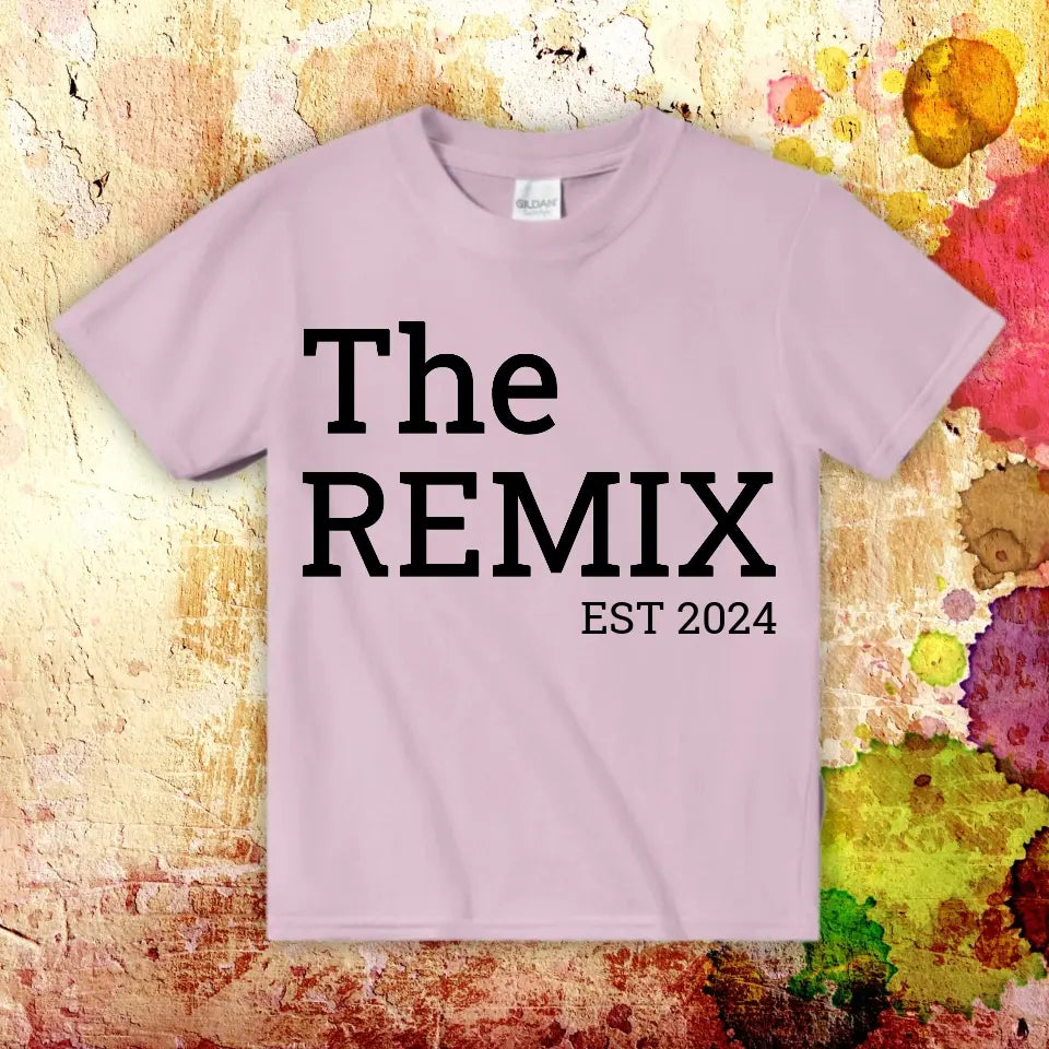 The Original & The Remix - personalized parent-child T-shirt