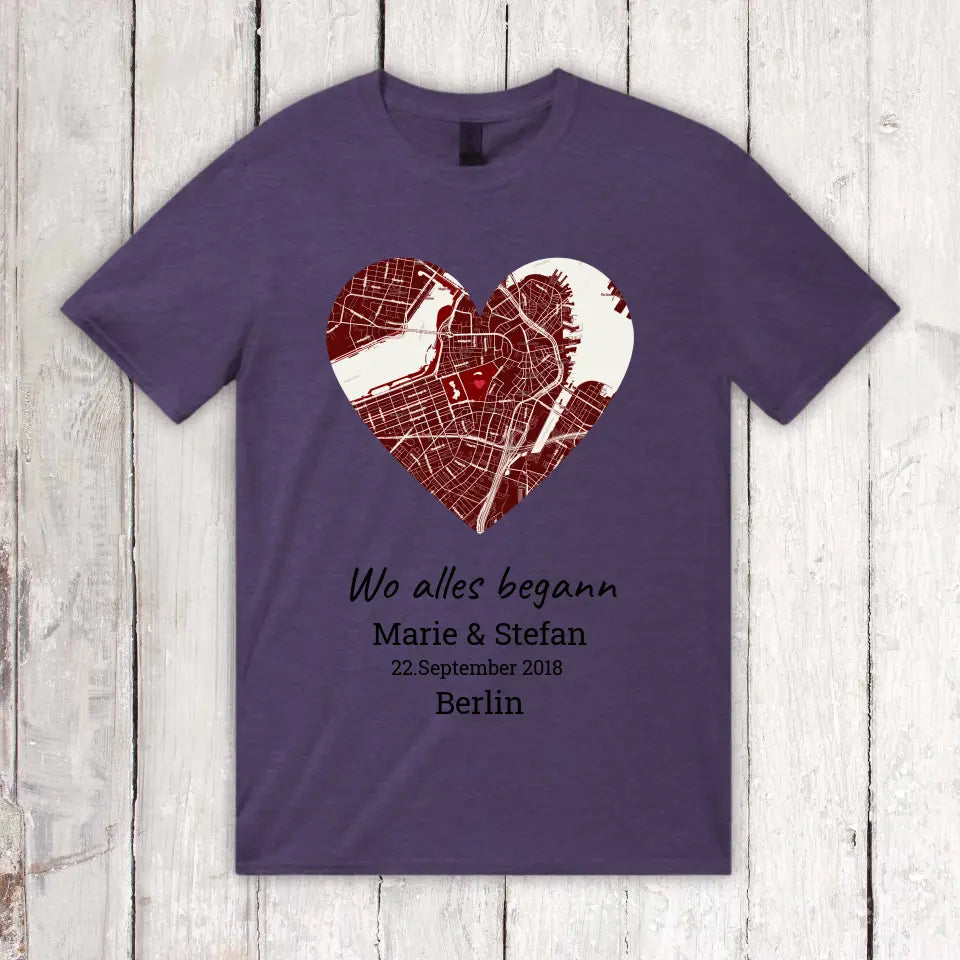 Wo alles begann - Individuelles T-Shirt | Personalize Palace