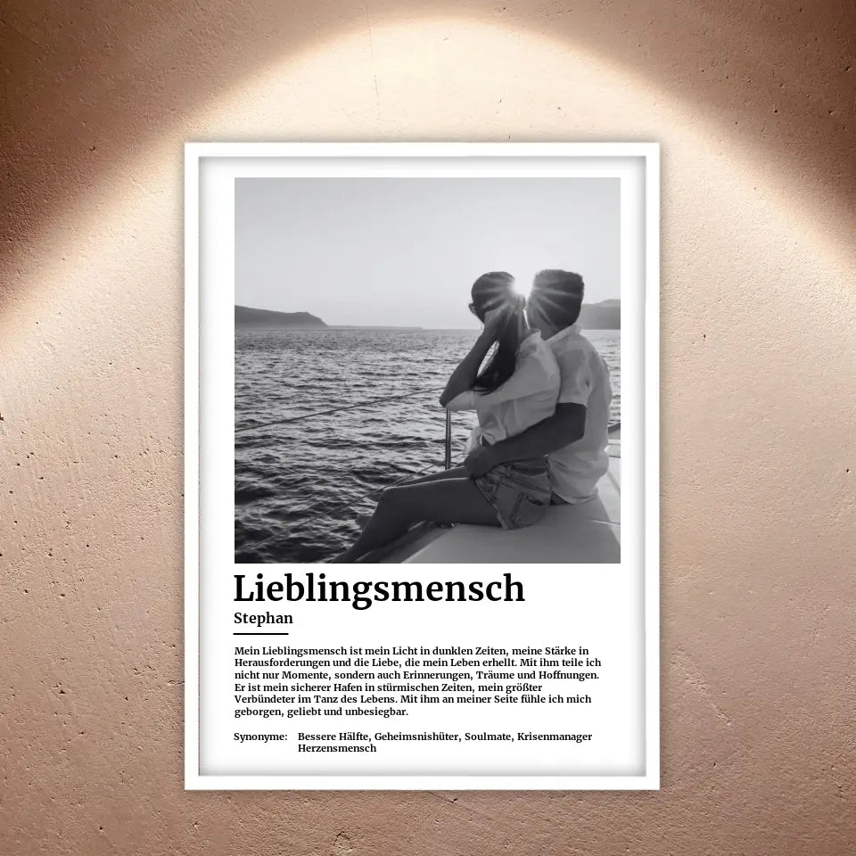Personalisierte Bilder: Foto mit Definition - Individuelles Poster mit Rahmen | Personalize Palace