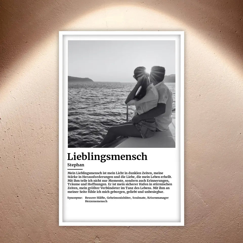 Personalisierte Bilder: Foto mit Definition - Individuelles Poster mit Rahmen | Personalize Palace