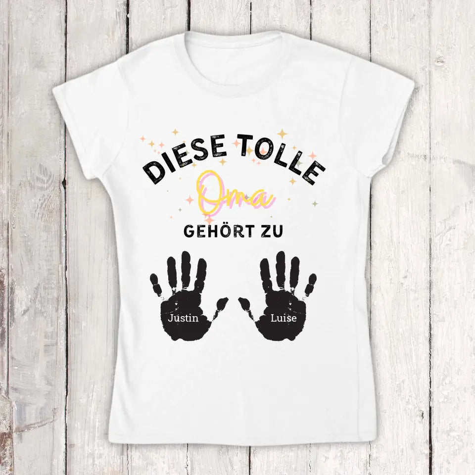 diese tolle Mama, Oma, Tante - Individuelles T-Shirt | Personalize Palace
