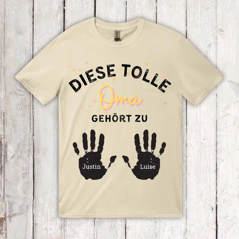 diese tolle Mama, Oma, Tante - Individuelles T-Shirt | Personalize Palace