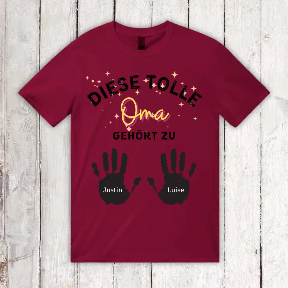 diese tolle Mama, Oma, Tante - Individuelles T-Shirt | Personalize Palace