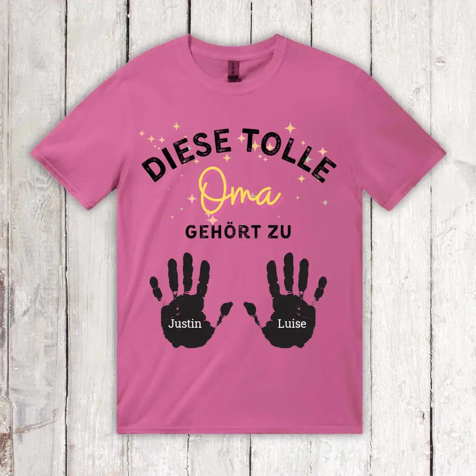 diese tolle Mama, Oma, Tante - Individuelles T-Shirt | Personalize Palace