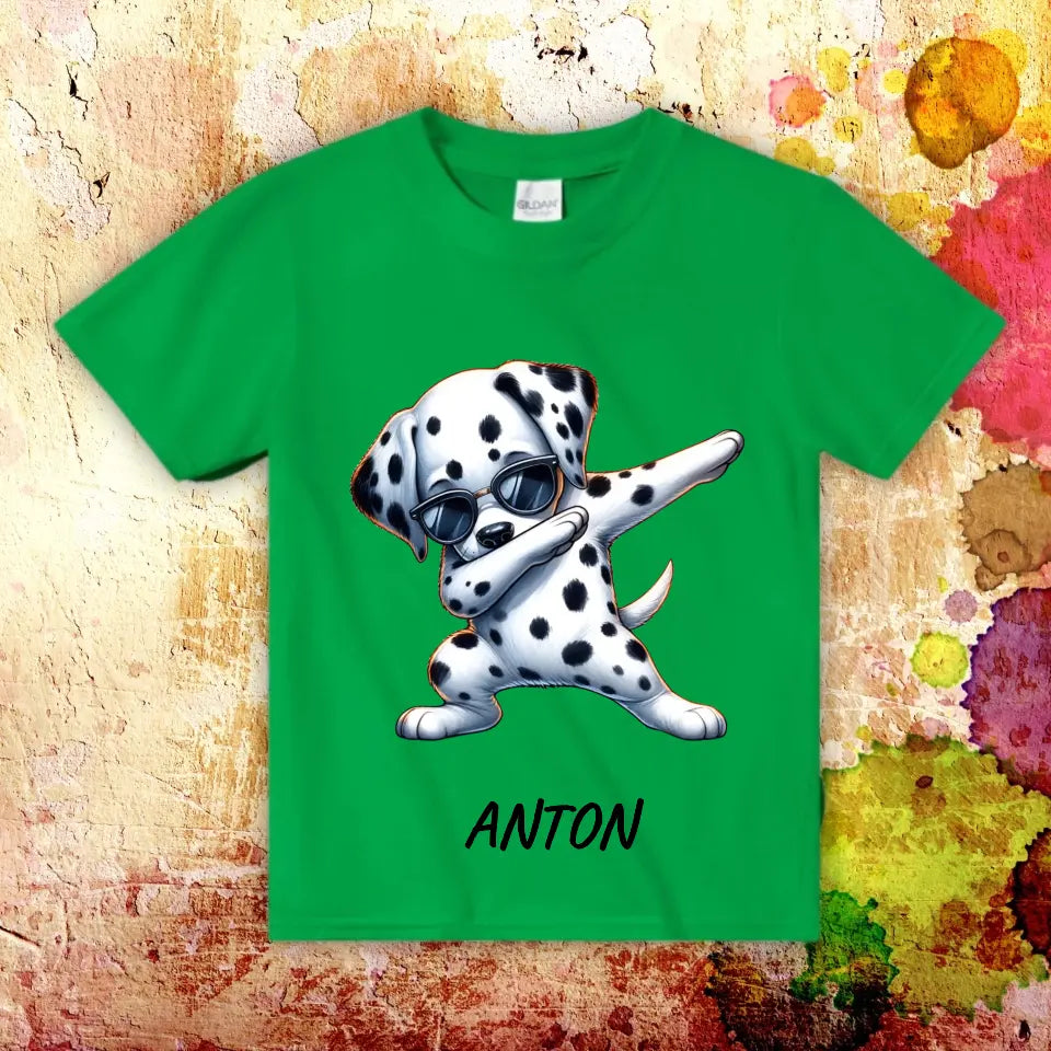 Personalisiertes T-Shirt: Dabbing Hund oder Katze - Individuelles Dabbing Kinder T-Shirt | Personalize Palace