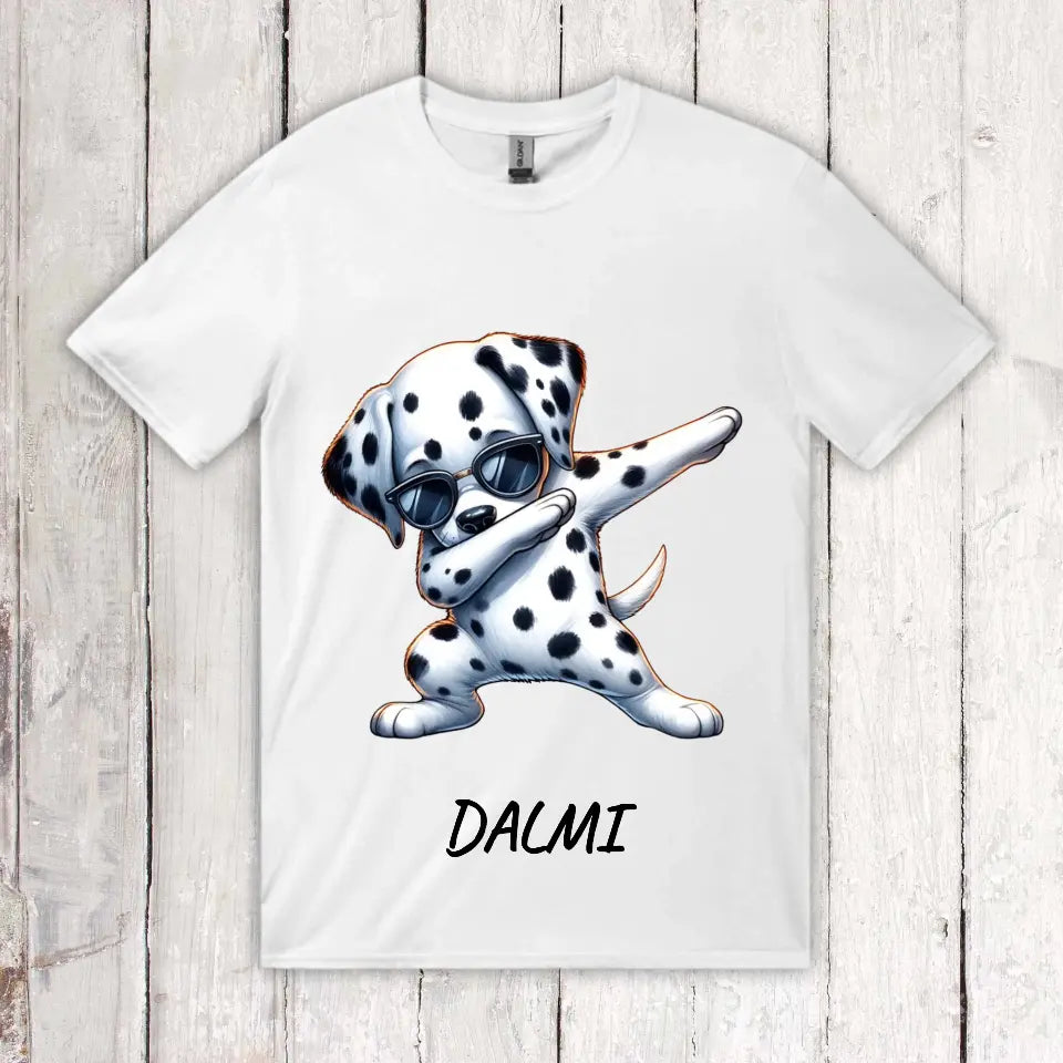 Dabbing Dog or Cat - Personalized Dabbing Kids T-Shirt