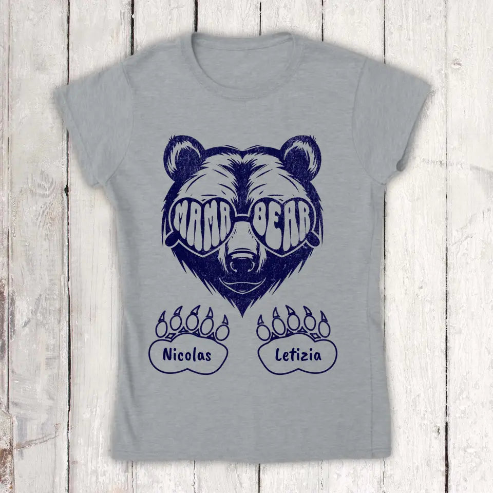 Mama & Papa Bear with children's names 