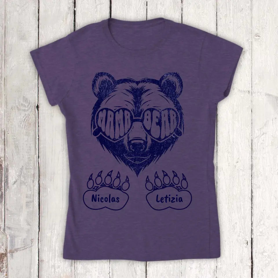 Mama & Papa Bear with children's names 
