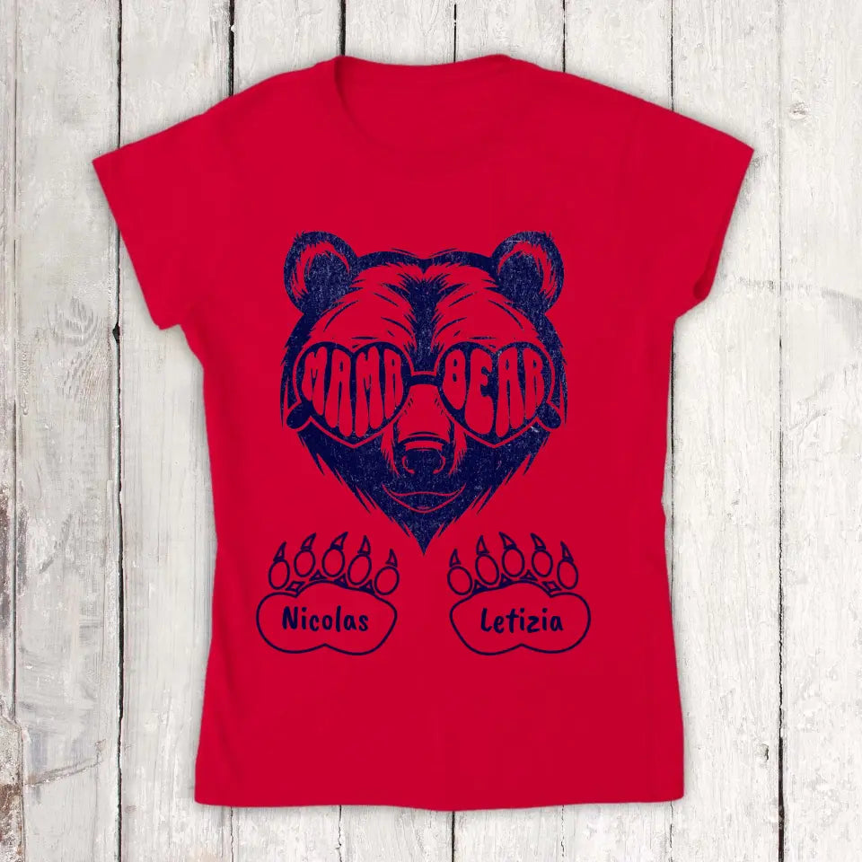 Mama & Papa Bear with children's names 