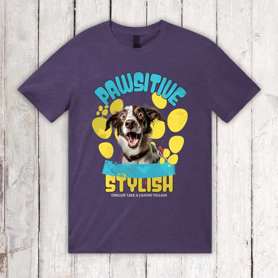 Be Pawsitive - Individuelles T-Shirt mit deinem Foto | Personalize Palace