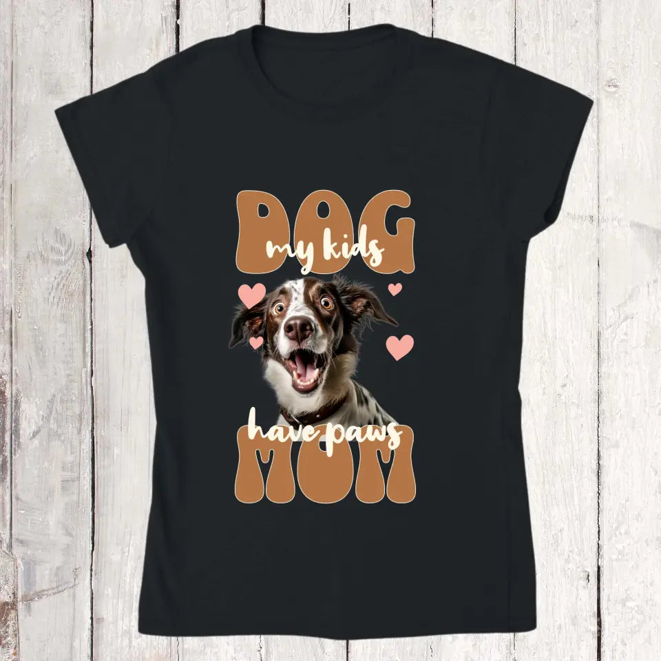 Dog Mom mit Foto - Individuelles Foto T-Shirt | Personalize Palace
