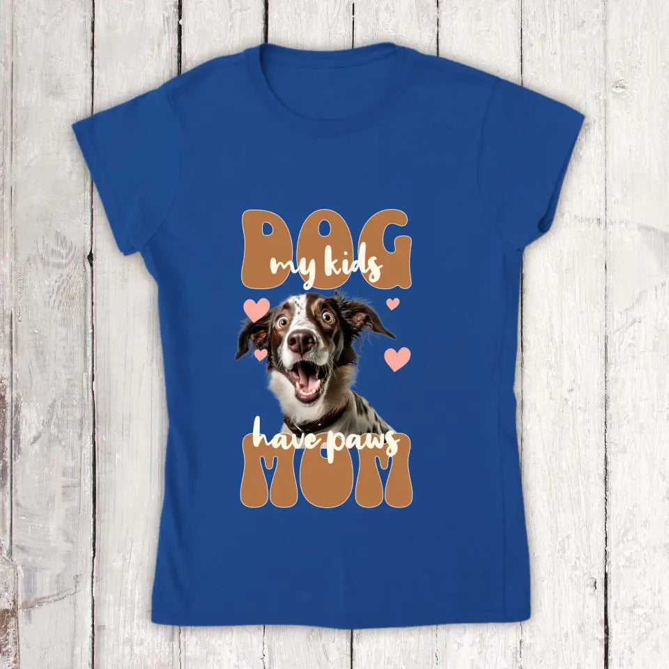 Dog Mom mit Foto - Individuelles Foto T-Shirt | Personalize Palace
