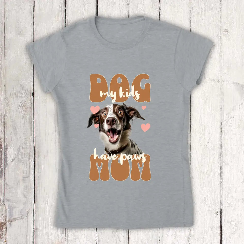 Dog Mom mit Foto - Individuelles Foto T-Shirt | Personalize Palace