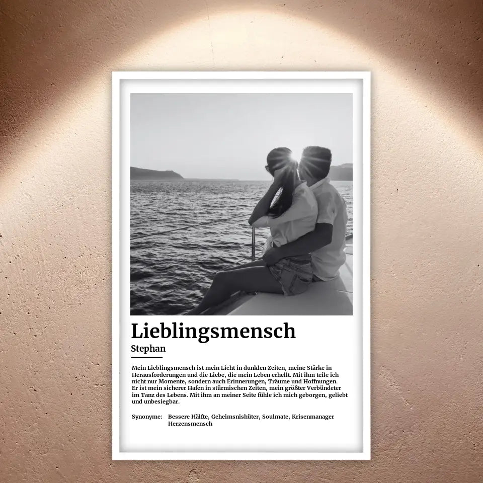 Personalisierte Bilder: Foto mit Definition - Individuelles Poster mit Rahmen | Personalize Palace