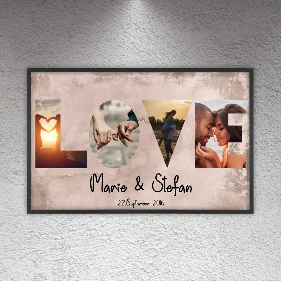 Foto Wörter - Individuelle Poster und Leinwände | Personalize Palace