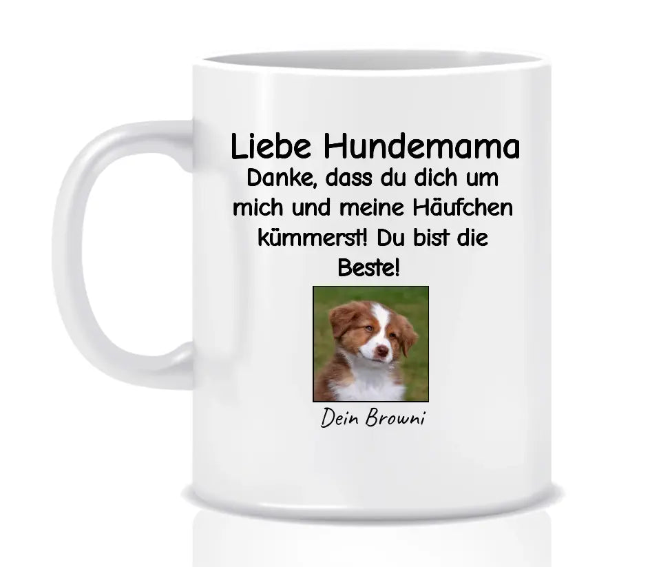 Personalisierte Tasse: Häufchen - Individuelle Foto-Hundetasse | Personalize Palace
