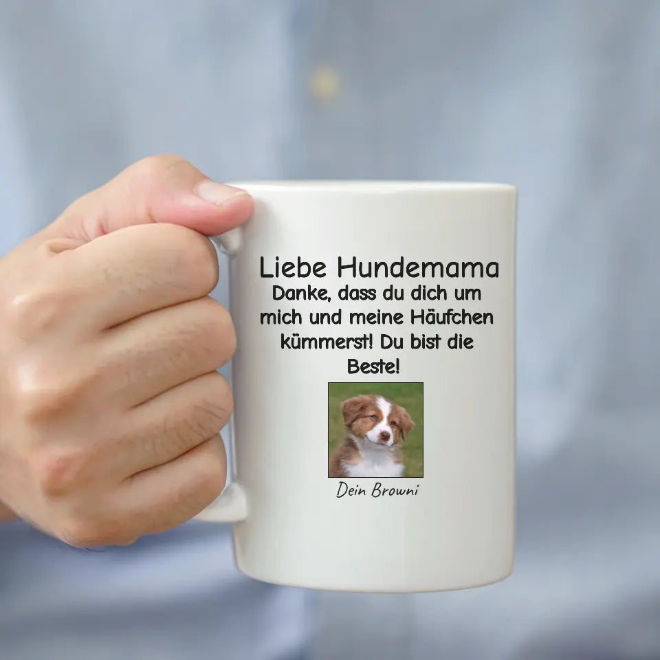Personalisierte Tasse: Häufchen - Individuelle Foto-Hundetasse | Personalize Palace